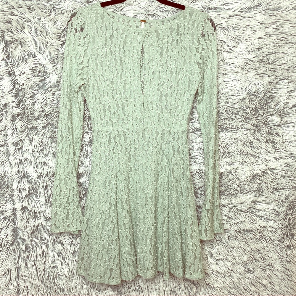 Free People Lace Bell Sleeve Dress